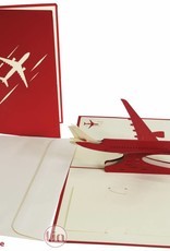 Pop Up 3D Karte, Geburtstagskarte, Glückwunsch karte, Gutschein, Flugzeug, N263