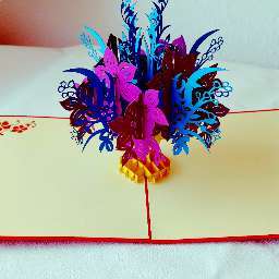 Pop Up 3D Karte, Geburtstagskarte, Glückwunschkarte Muttertag, Blumenstrauß, N40